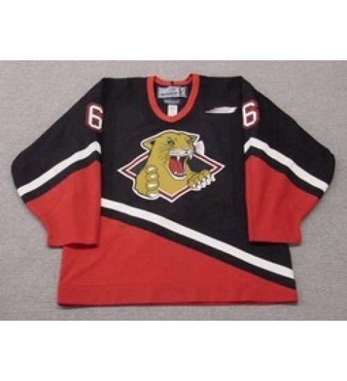 Custom WHL Prince George Cougars 99 00 Gary Gladue Road Hockey Jersey Black